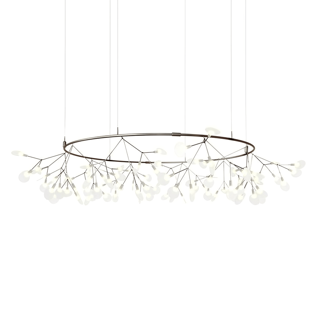 Kronleuchter Schwarze LED-Kronleuchte Firefly