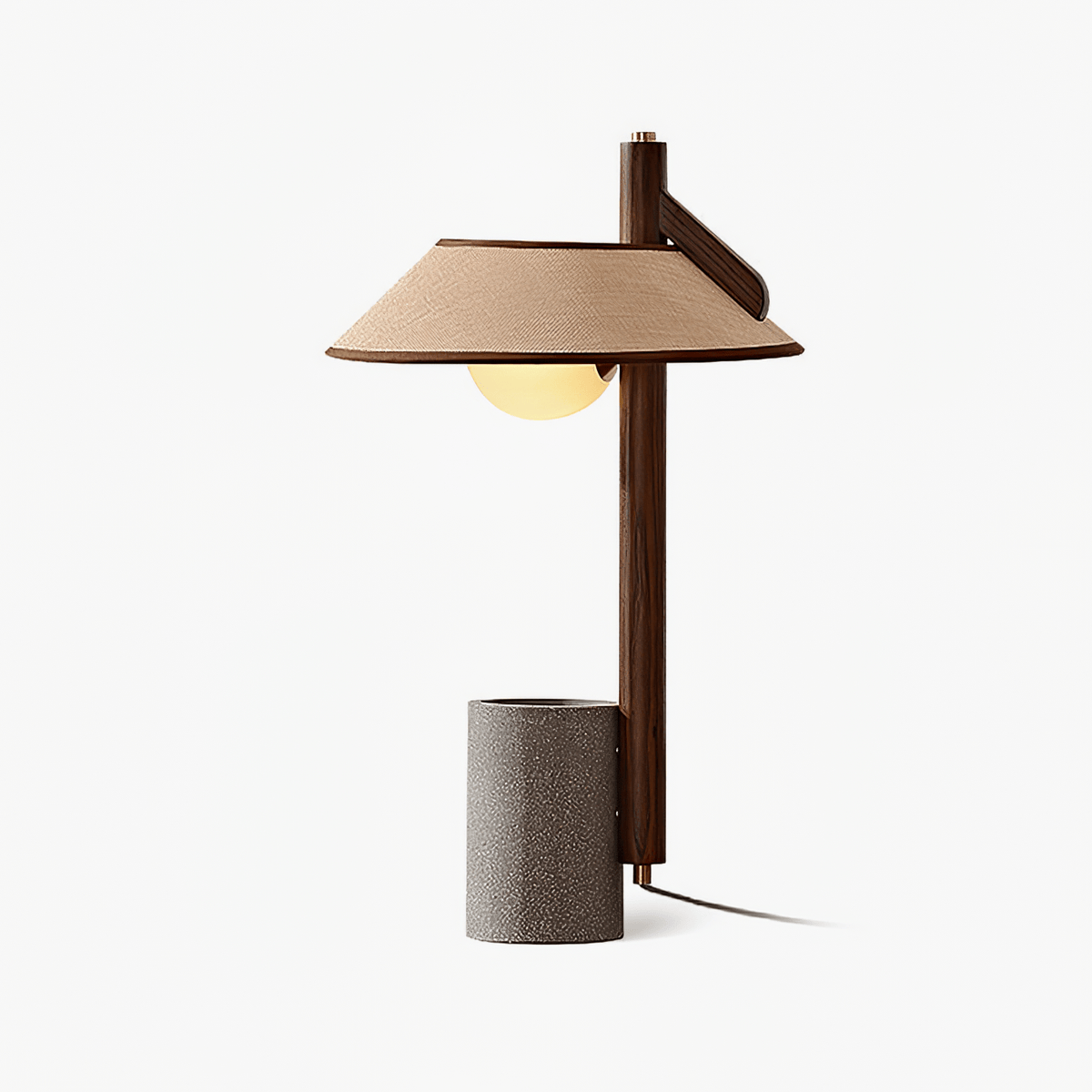 Damon Minimalistische Tischlampe aus Holz