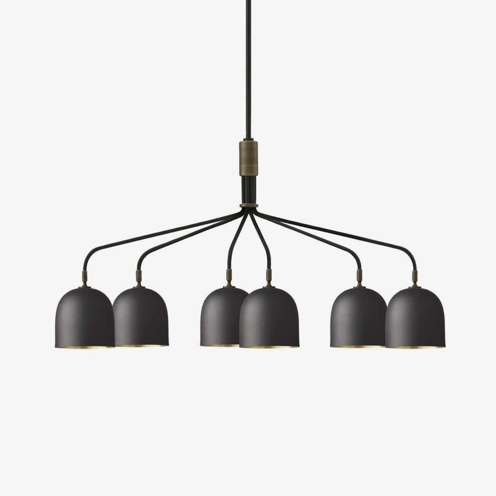 Casorira Kronleuchter Schwarz Messing Industrial