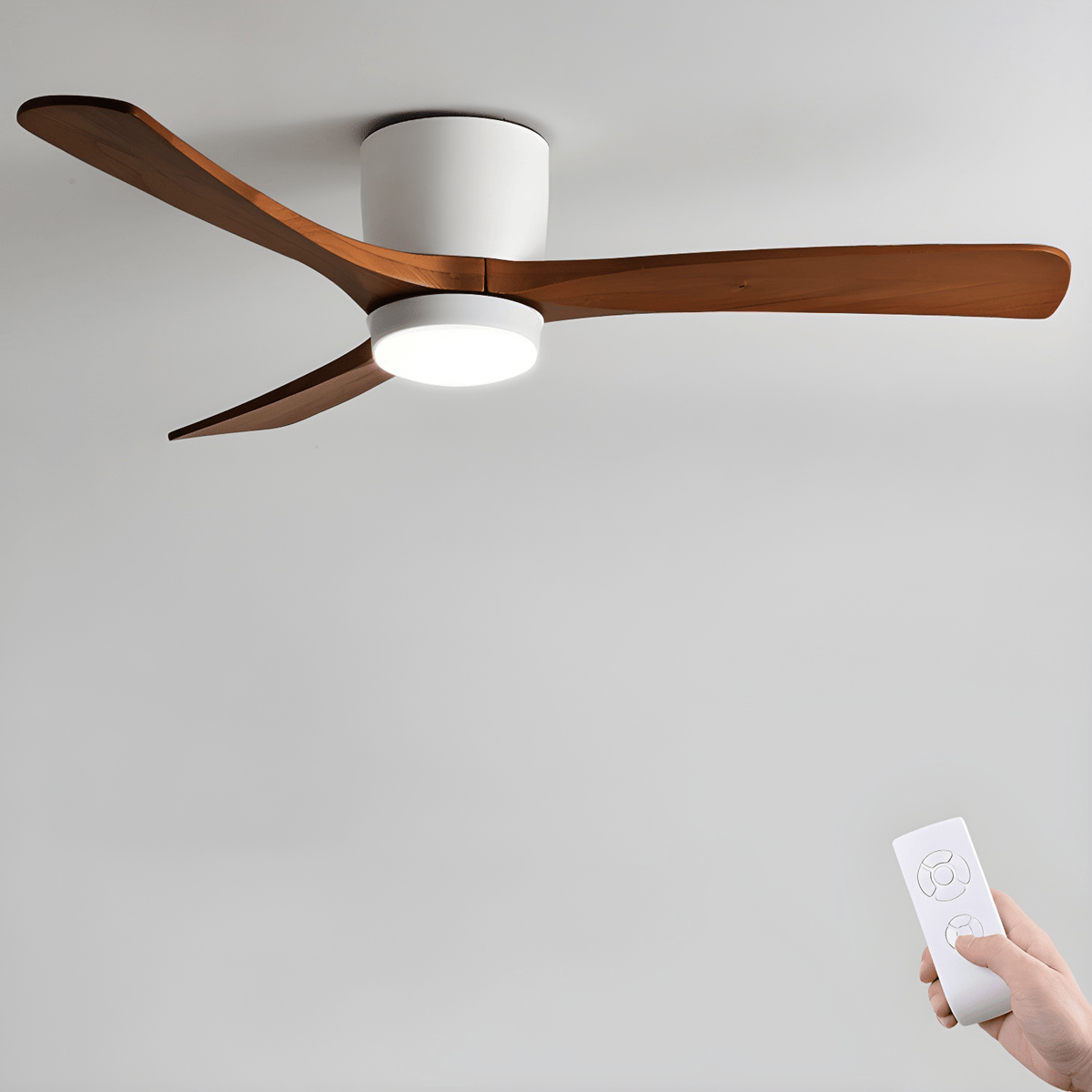 Elena modern Holz Deckenventilator mit Beleuchtung