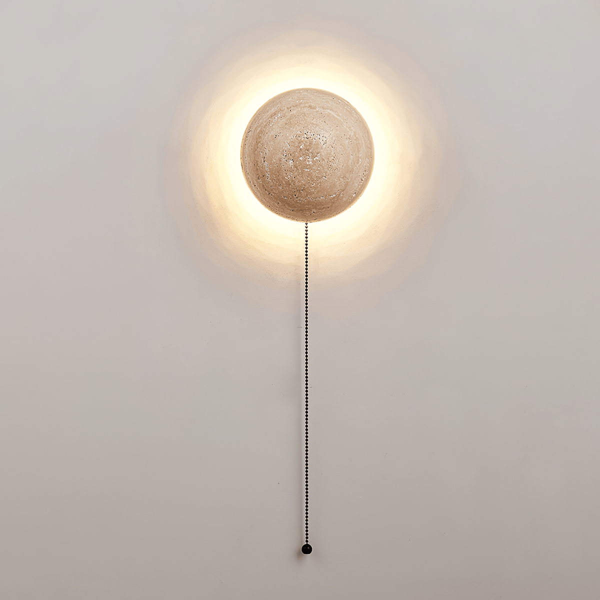Vexael Minimalistische Wandleuchte aus gelbem Travertin