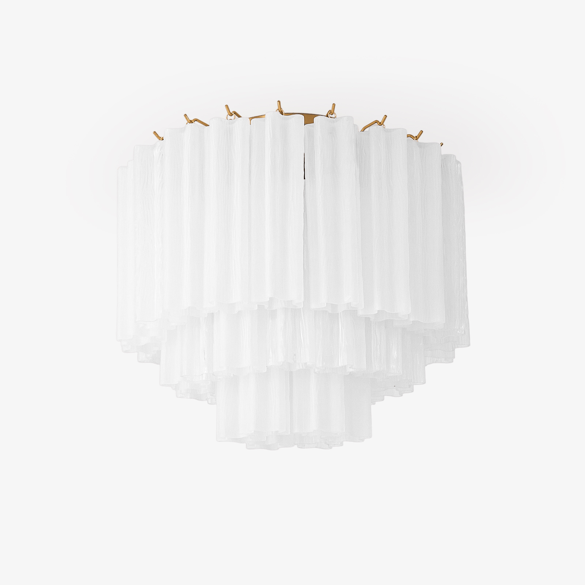Velelena Deckenleuchte Weiß Muranoglas geschichtet elegant modern