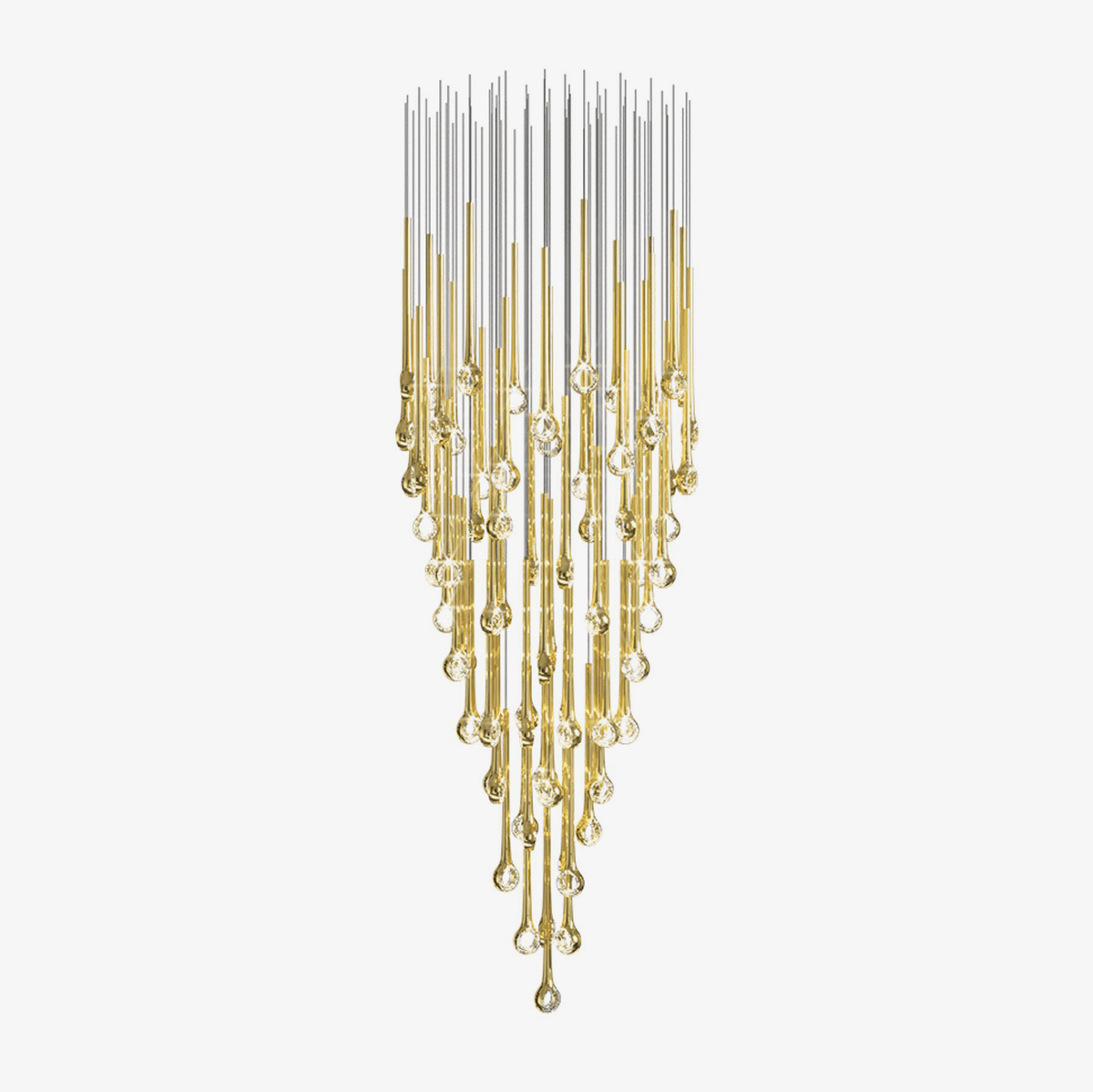 Cicarir Kronleuchter aus Goldglas in Gradientenform