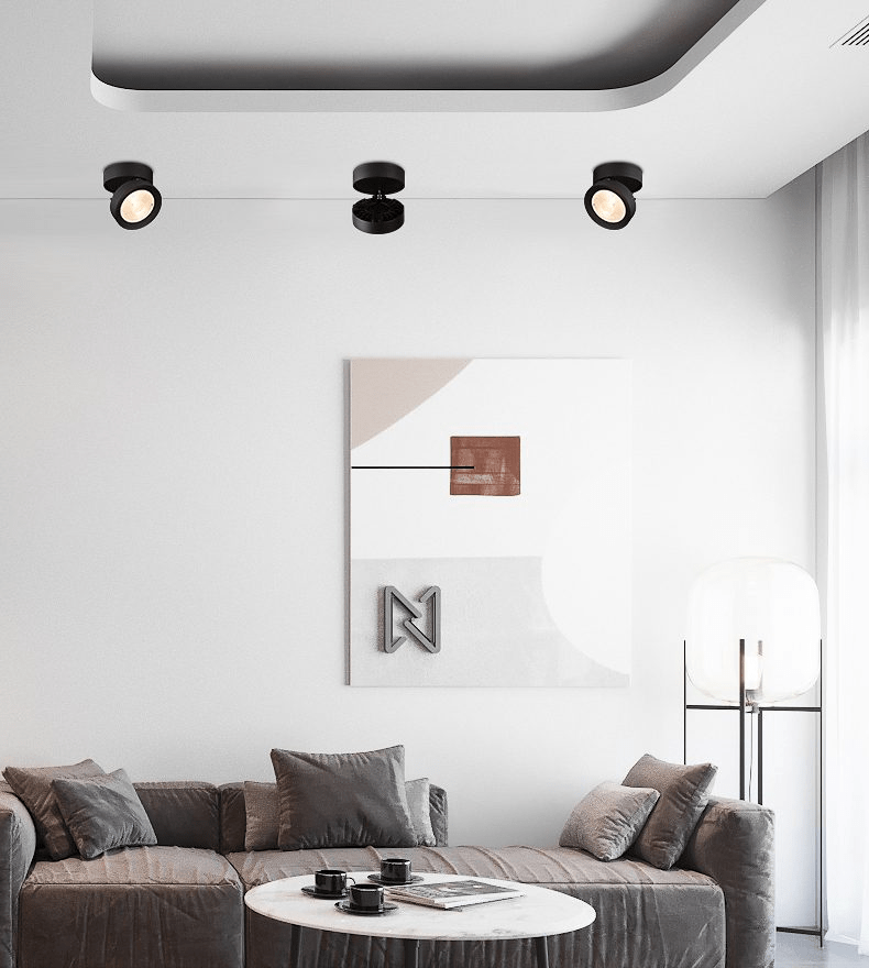 Kex LED-Deckenleuchte rund, drehbar und verstellbar