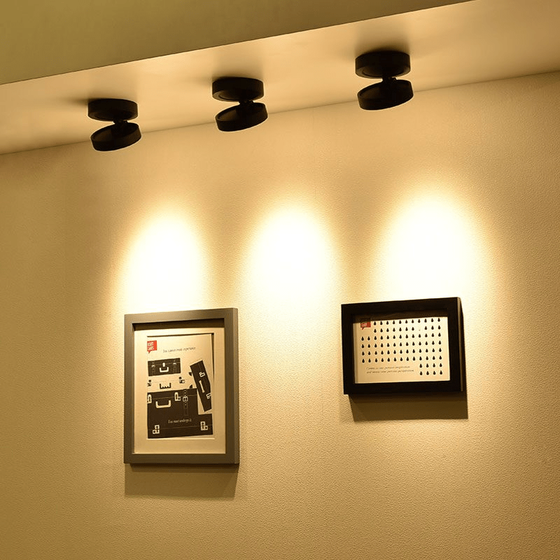 Kex LED-Deckenleuchte rund, drehbar und verstellbar