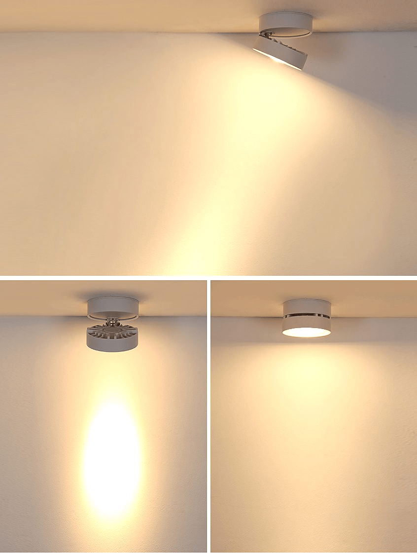Kex LED-Deckenleuchte rund, drehbar und verstellbar