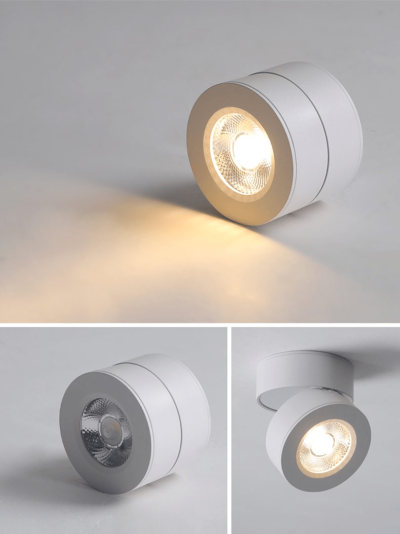Kex LED-Deckenleuchte rund, drehbar und verstellbar