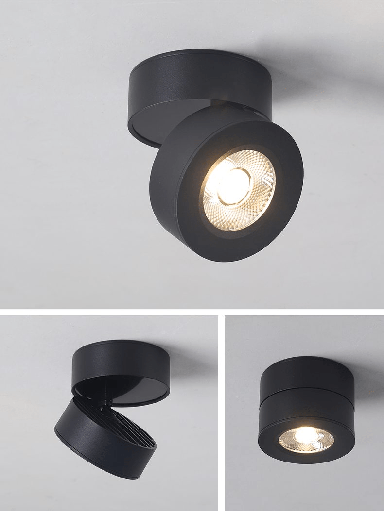 Kex LED-Deckenleuchte rund, drehbar und verstellbar