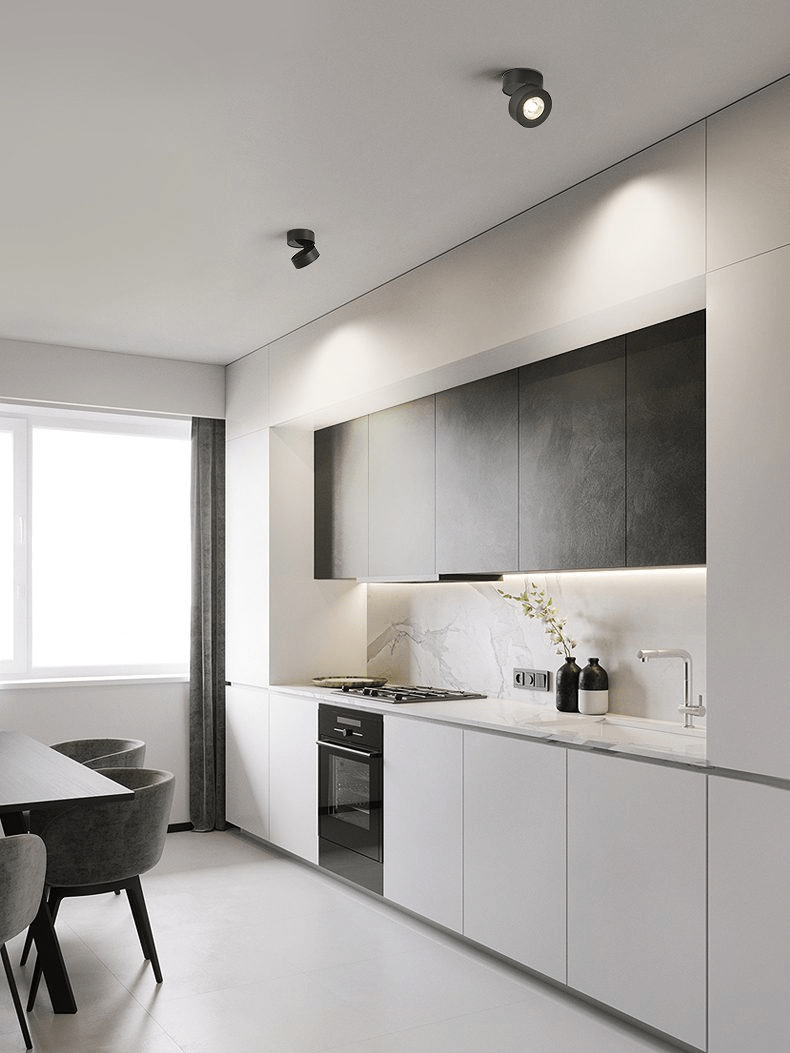Kex LED-Deckenleuchte rund, drehbar und verstellbar