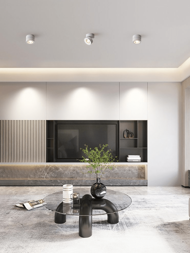 Kex LED-Deckenleuchte rund, drehbar und verstellbar