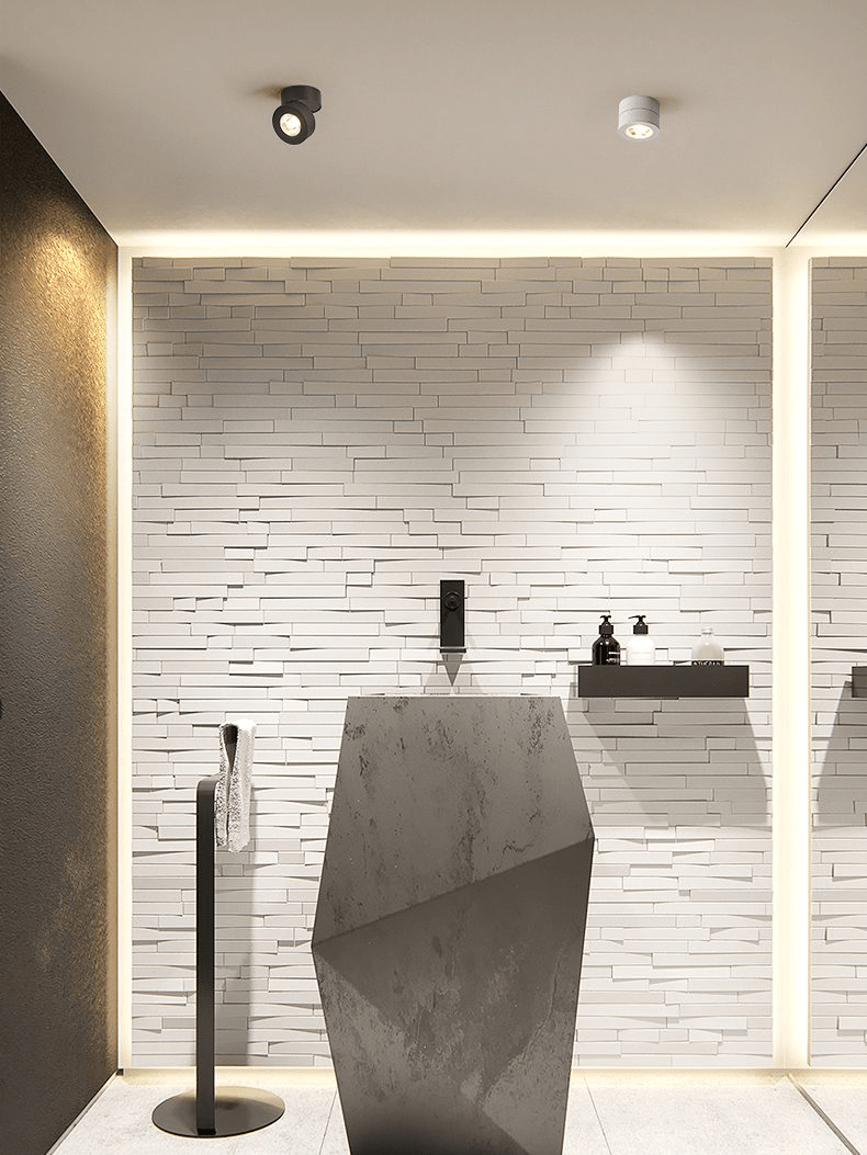 Kex LED-Deckenleuchte rund, drehbar und verstellbar
