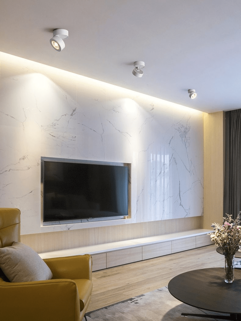 Kex LED-Deckenleuchte rund, drehbar und verstellbar
