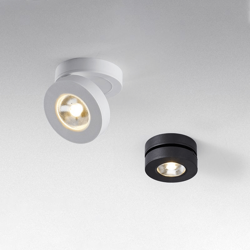 Kex LED-Deckenleuchte rund, drehbar und verstellbar