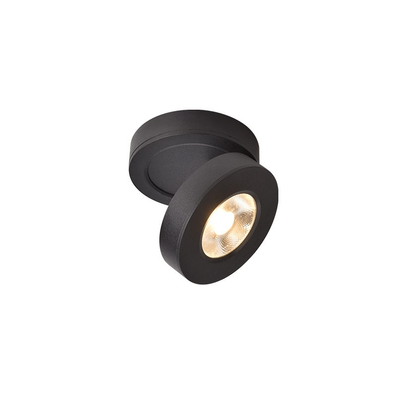Kex LED-Deckenleuchte rund, drehbar und verstellbar
