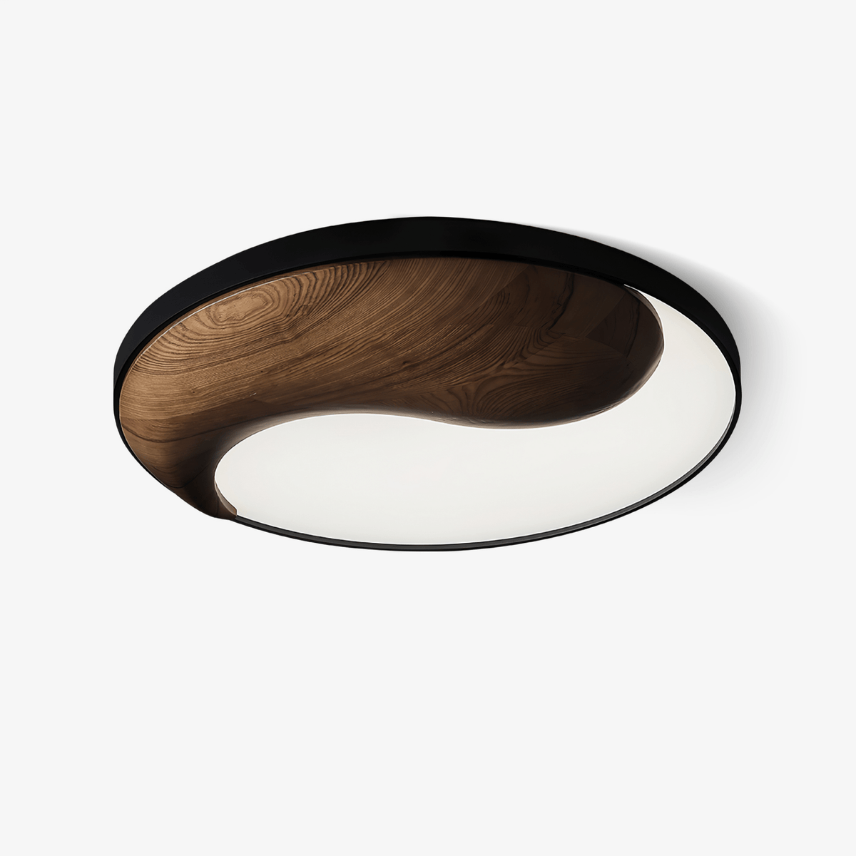 Ivelor zeitgenössische minimalistische Deckenleuchte aus Holz im Balance-Design