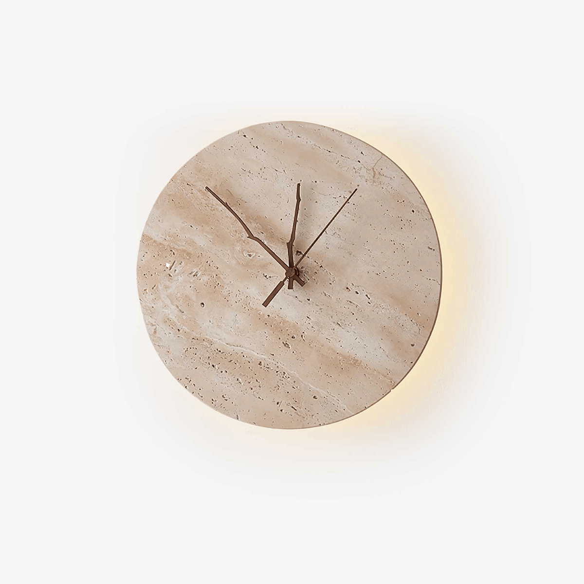 Nororielle Minimalistische Wandleuchte aus Travertin in Gelb