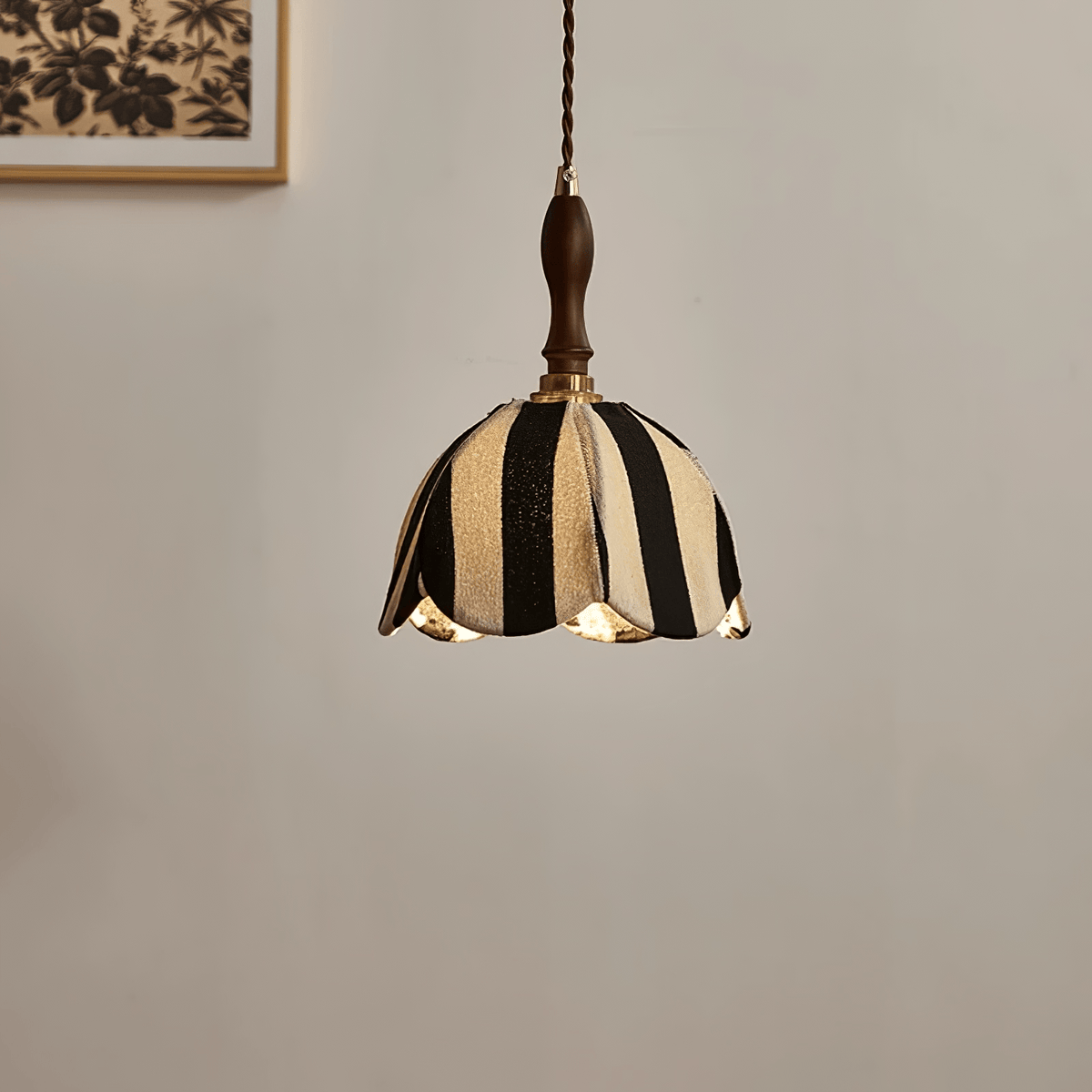 Isolder Stoff-Pendelleuchte