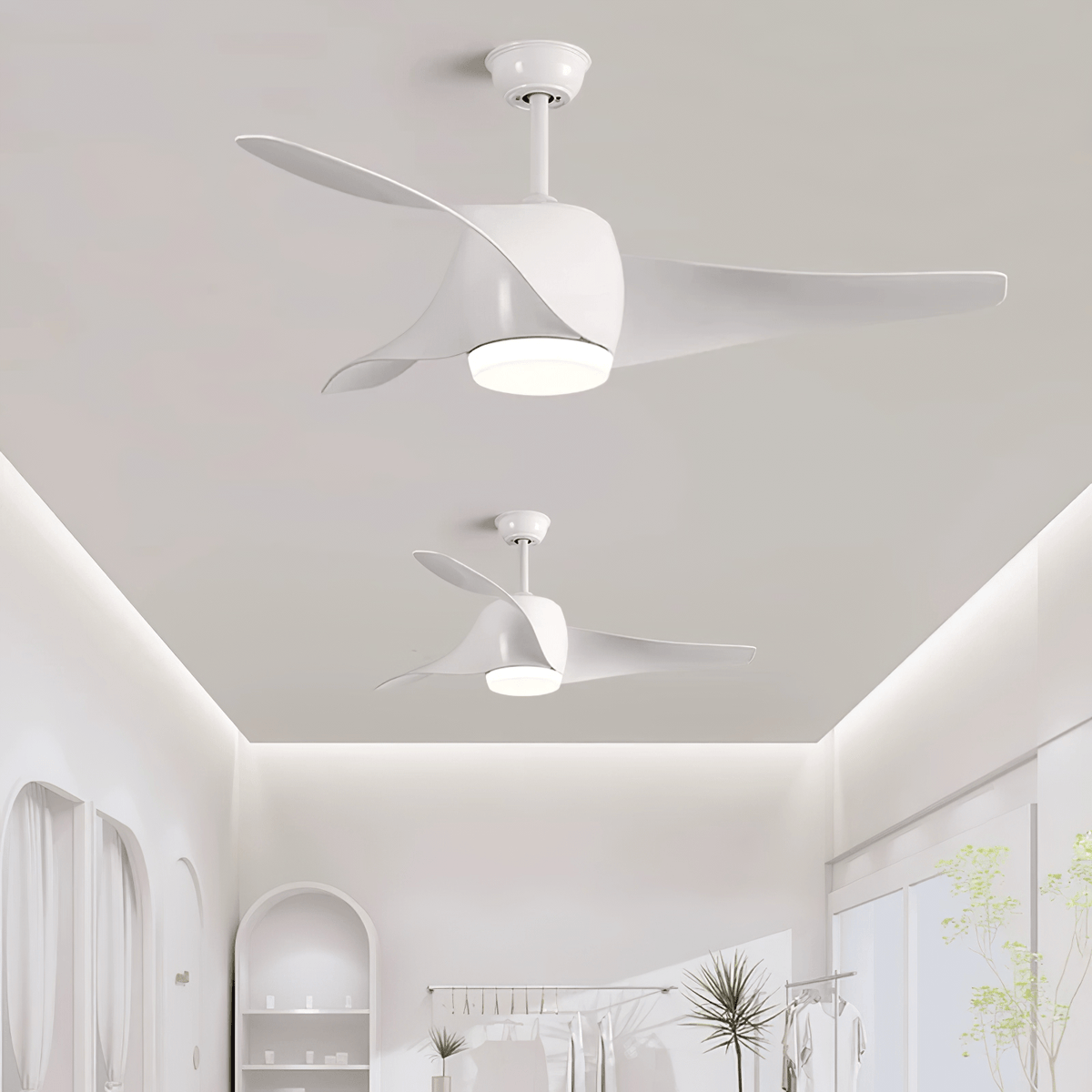 Umber Deckenventilator mit Beleuchtung