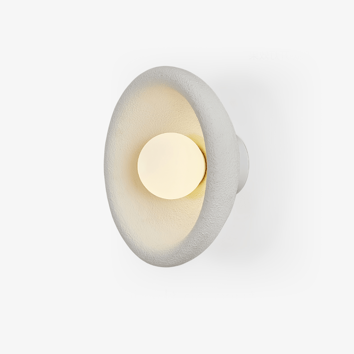 Evvinora zeitgenössische minimalistische Wandleuchte aus Glas mit Halo-Effekt