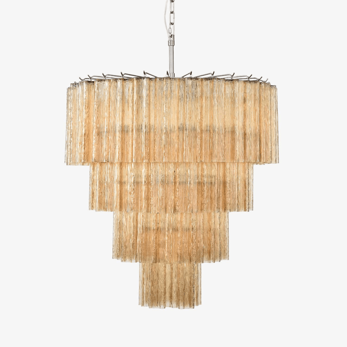Velanora Kronleuchter Cascade mehrlagiges Glas elegant vintage