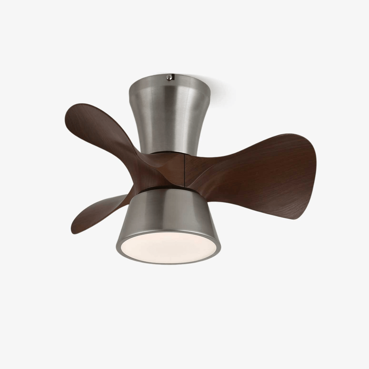 Nera Deckenventilator mit Beleuchtung aus Holz im modernen Stil