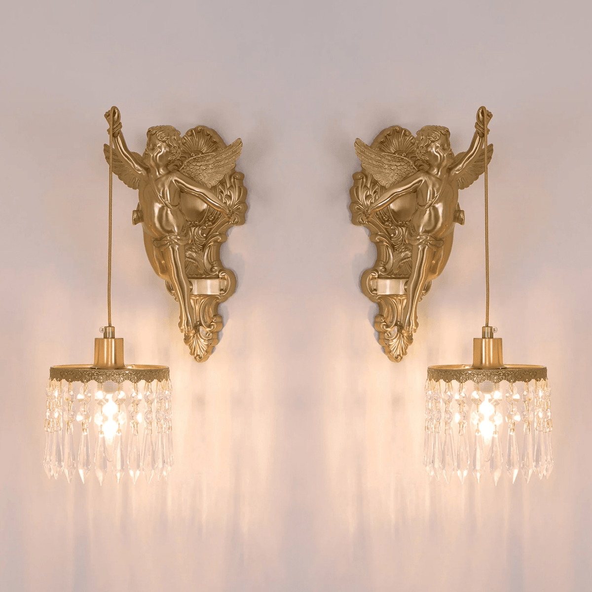Bex Flying Angel-Glas-Wandleuchte