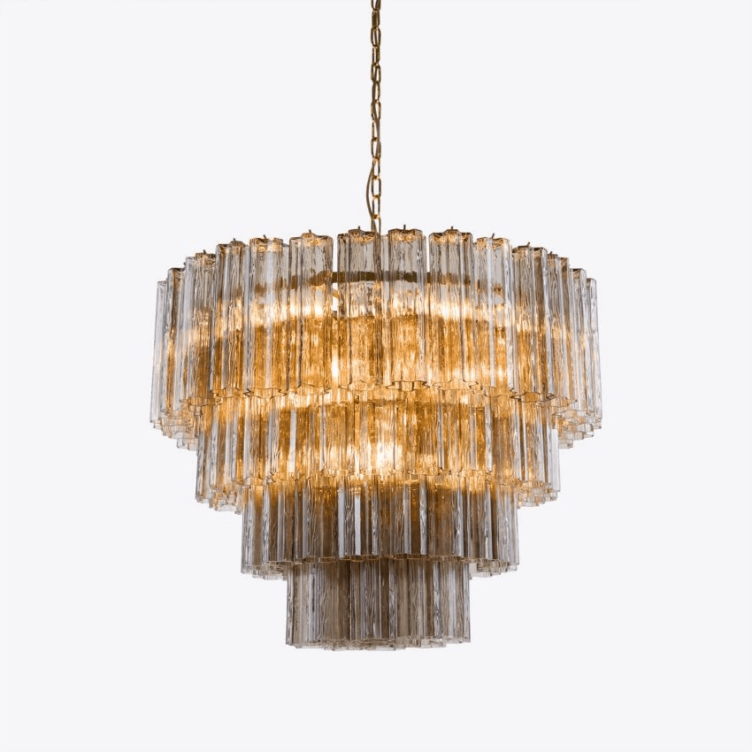Liorinissa Kronleuchter Vierstufige Gerillte Glasmuscheln
