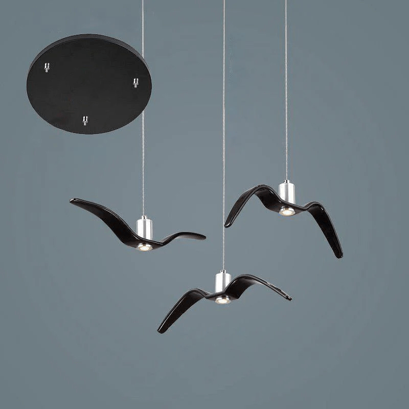 Ivoren Pendelleuchte Vogel Flügel für Wohnraum