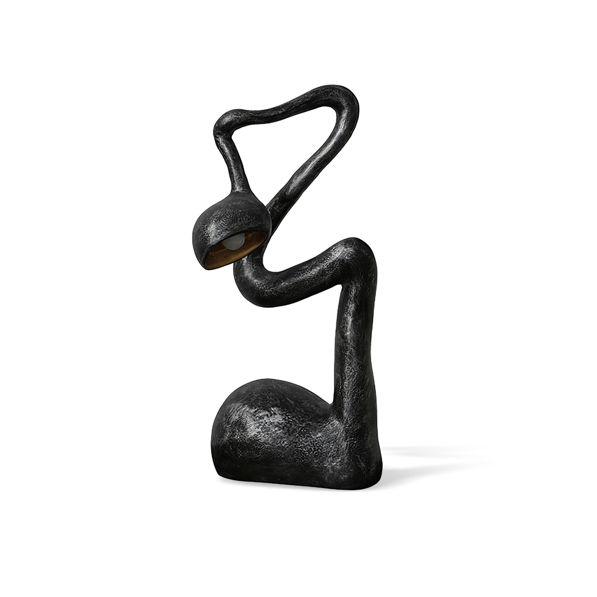 Twist Schwarz Skulpturale Tischleuchte