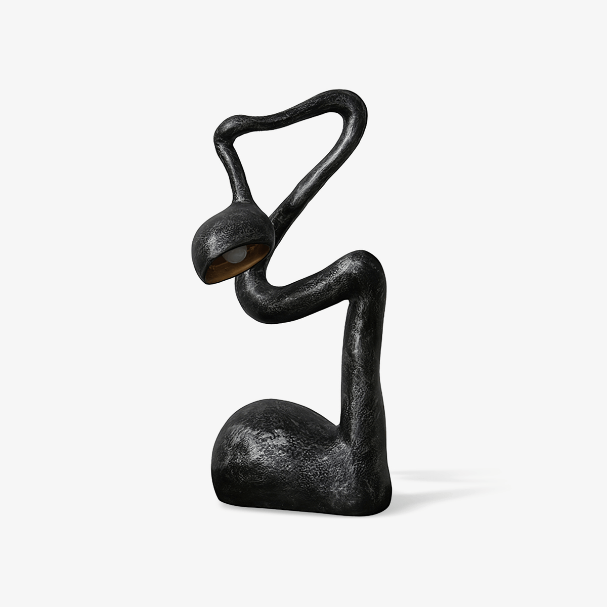 Twist Schwarz Skulpturale Tischleuchte
