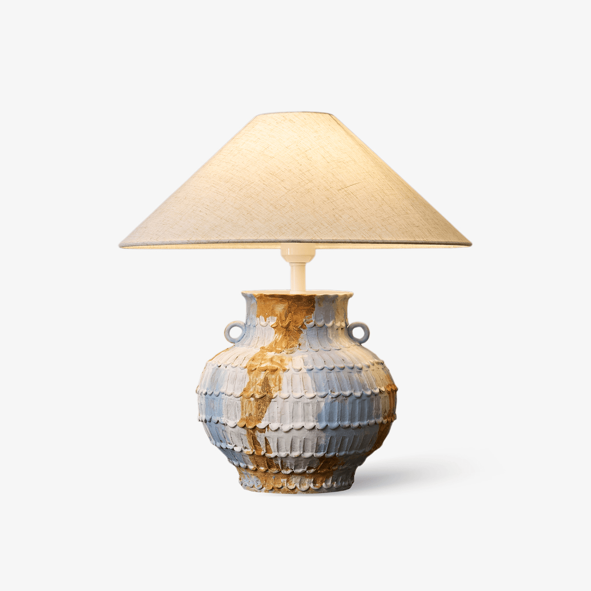 Artisan rustische Keramik-Tischlampe
