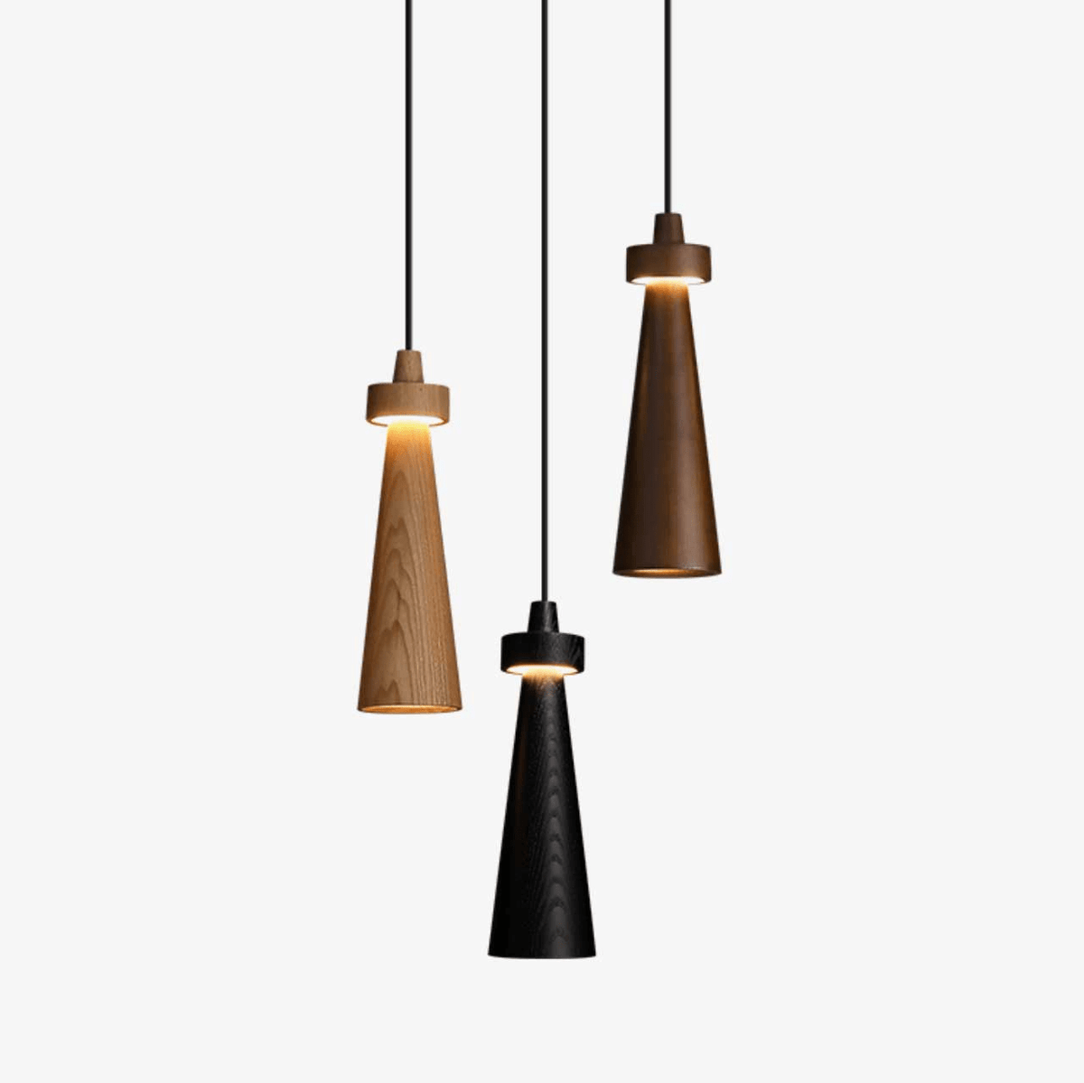 Tesno Minimalistische Pendelleuchte aus Holz