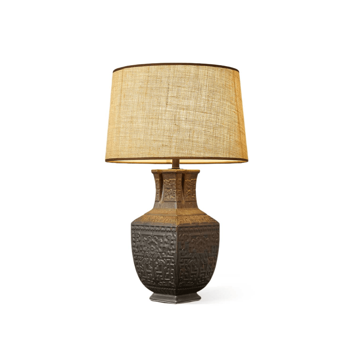 Echo Vintage-Stoff-Tischleuchte