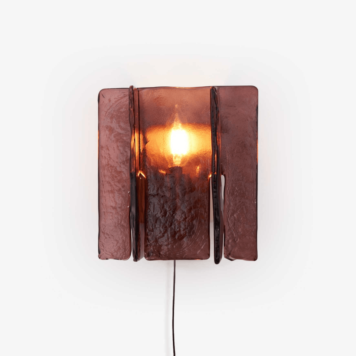 Celuaine Wandleuchte Messing Glas Transparent