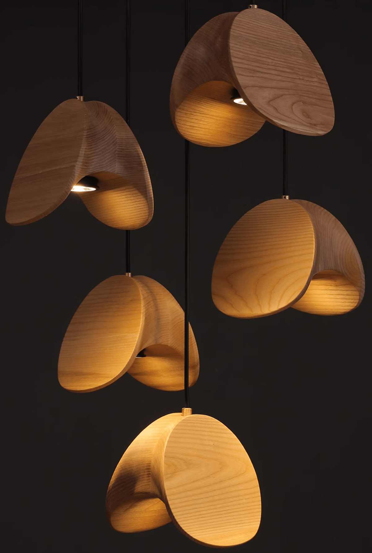 Tavro Minimalistische Pendelleuchte aus Holz