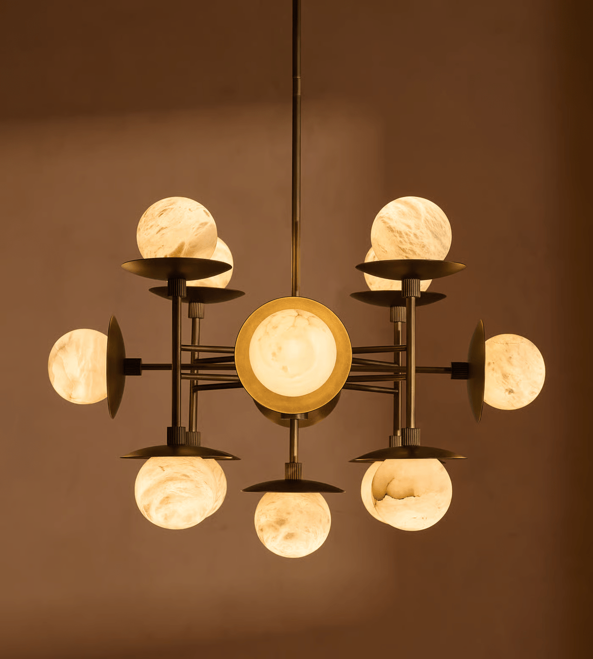 Oshayra Sputnik Alabaster Kronleuchter
