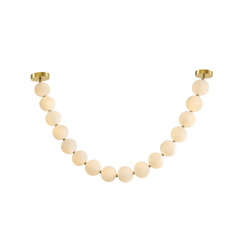 PearlCascade Kronleuchter aus Glas mit Kugeln