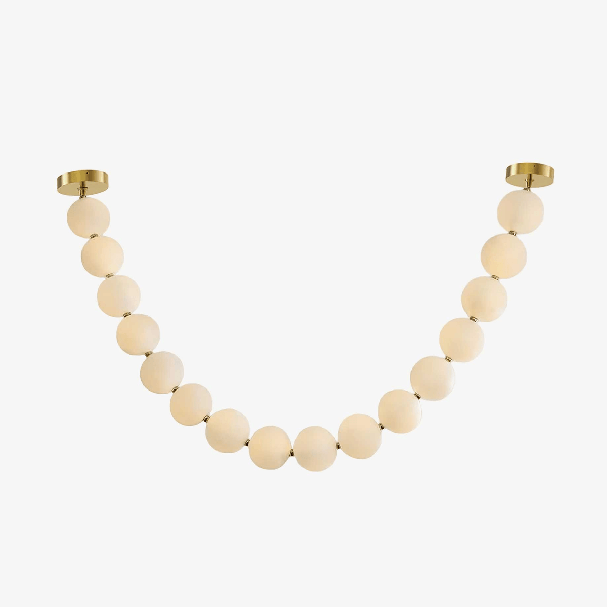 PearlCascade Kronleuchter aus Glas mit Kugeln