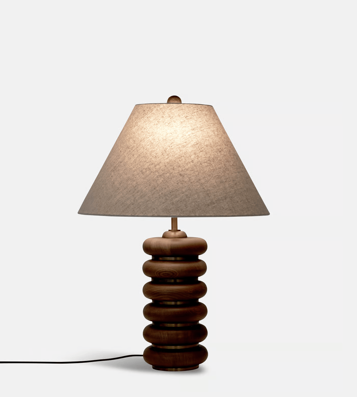Rinalia Minimalistische Tischleuchte aus Holz