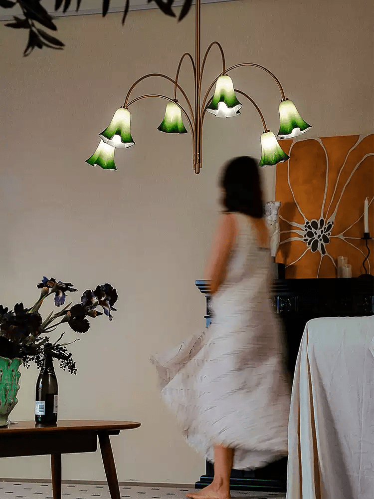 EmeraldBell Kronleuchter aus Glas