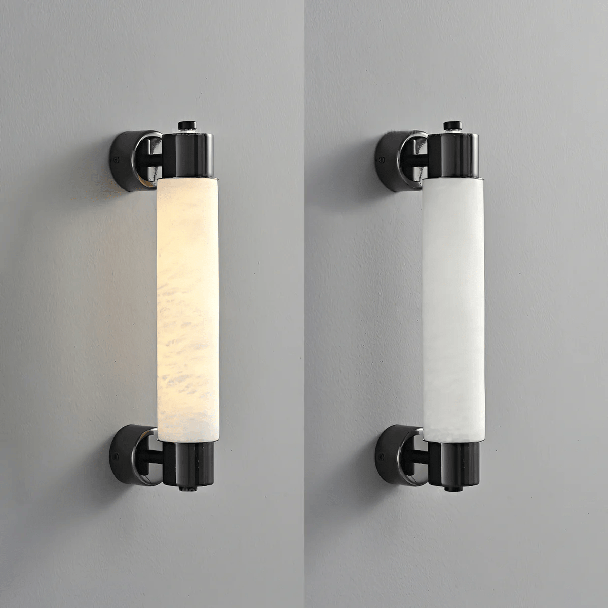 Ospix Wandleuchte aus Alabaster in Messing
