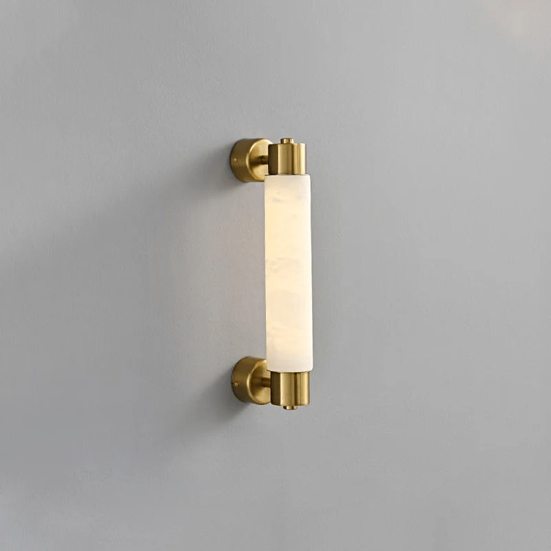 Ospix Wandleuchte aus Alabaster in Messing