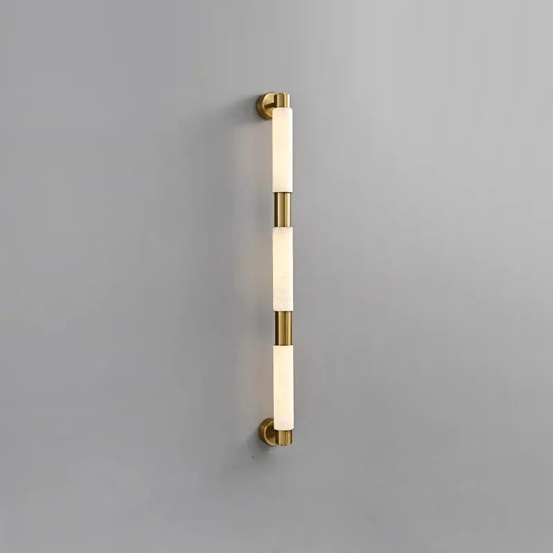 Ospix Wandleuchte aus Alabaster in Messing