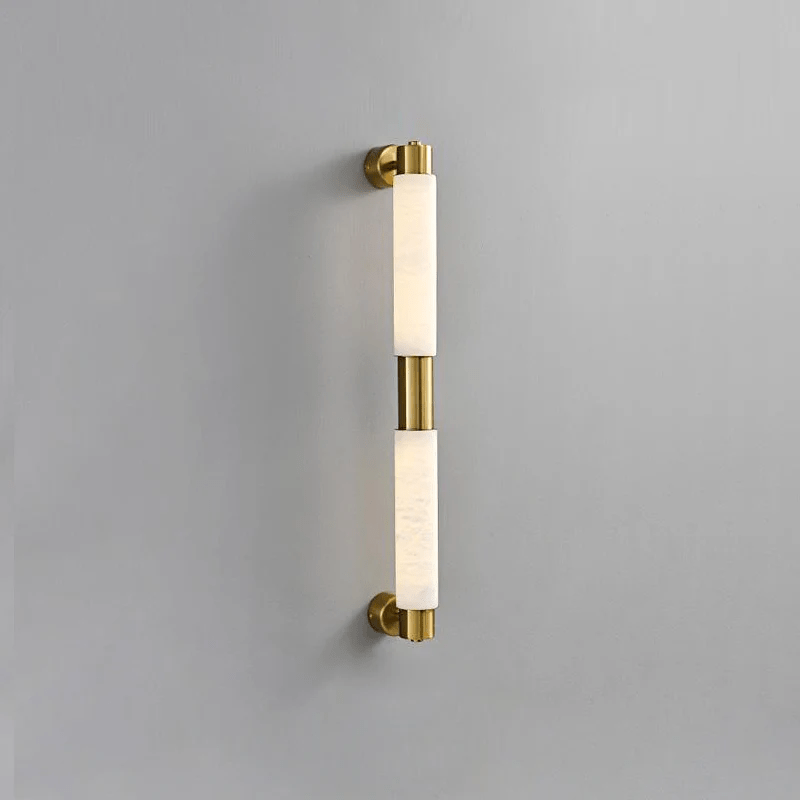 Ospix Wandleuchte aus Alabaster in Messing