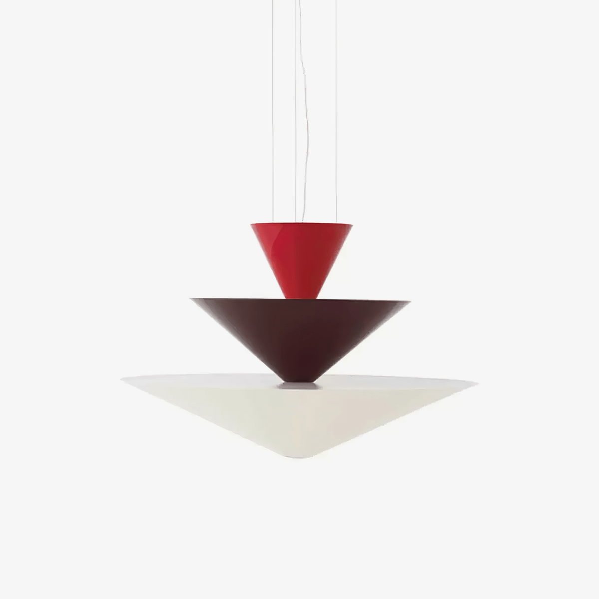 Pyramia gestufte Pendelleuchte mit Farbblöcken