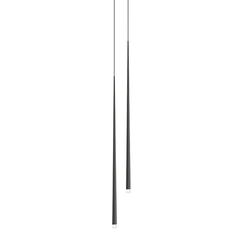 Reveno Kronleuchter Slender Cone Linear Schwarz Minimalistisch