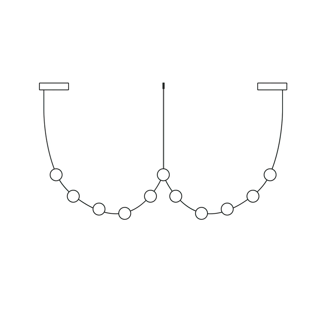 Flexura modulare Pendelleuchte mit Schienensystem