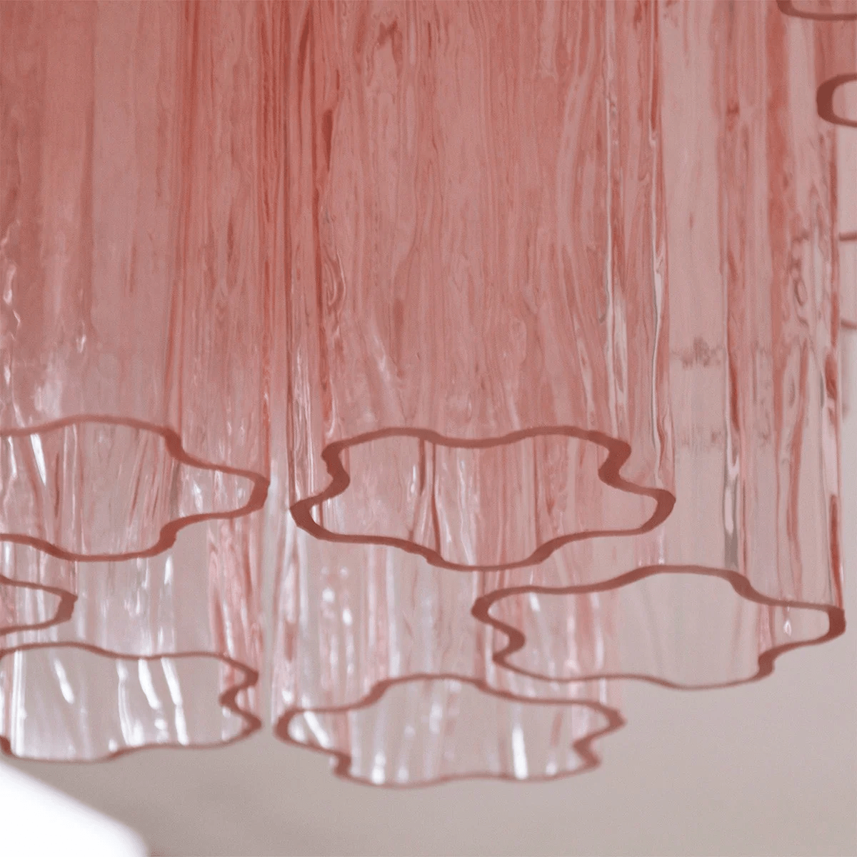 Serin Deckenleuchte Pink Wasserfall-Stil