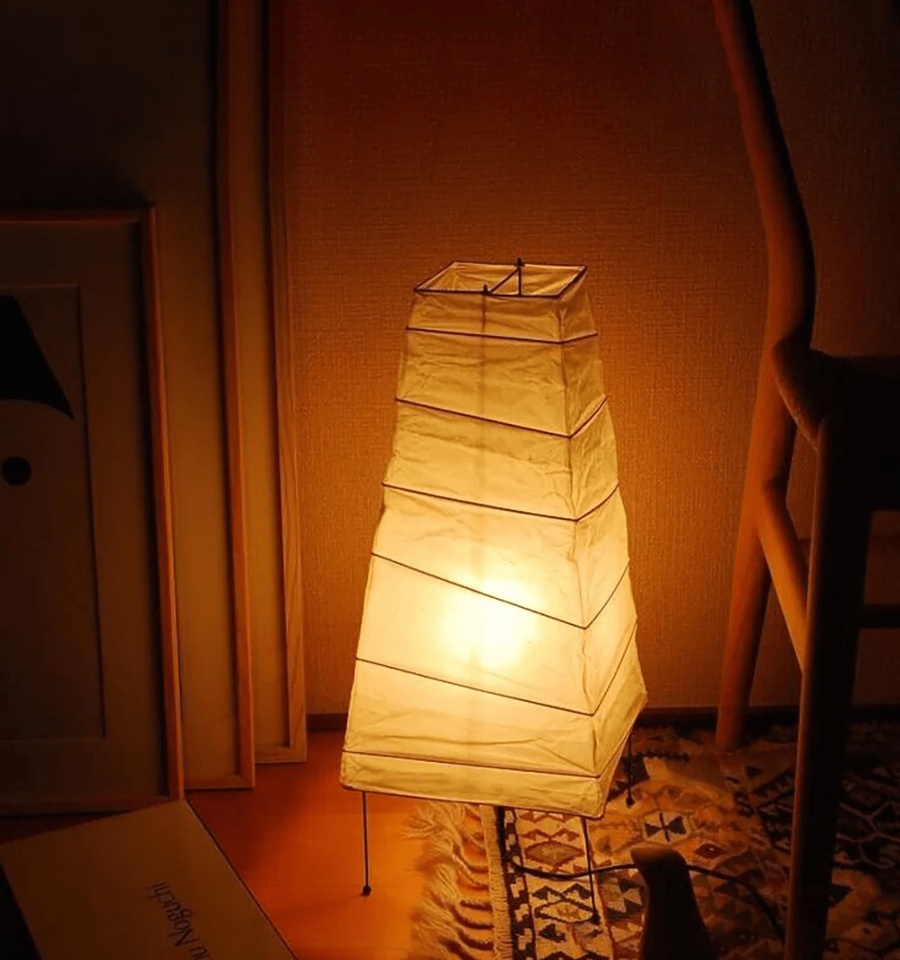 Piaaraya Minimalistische Tischleuchte aus Papier
