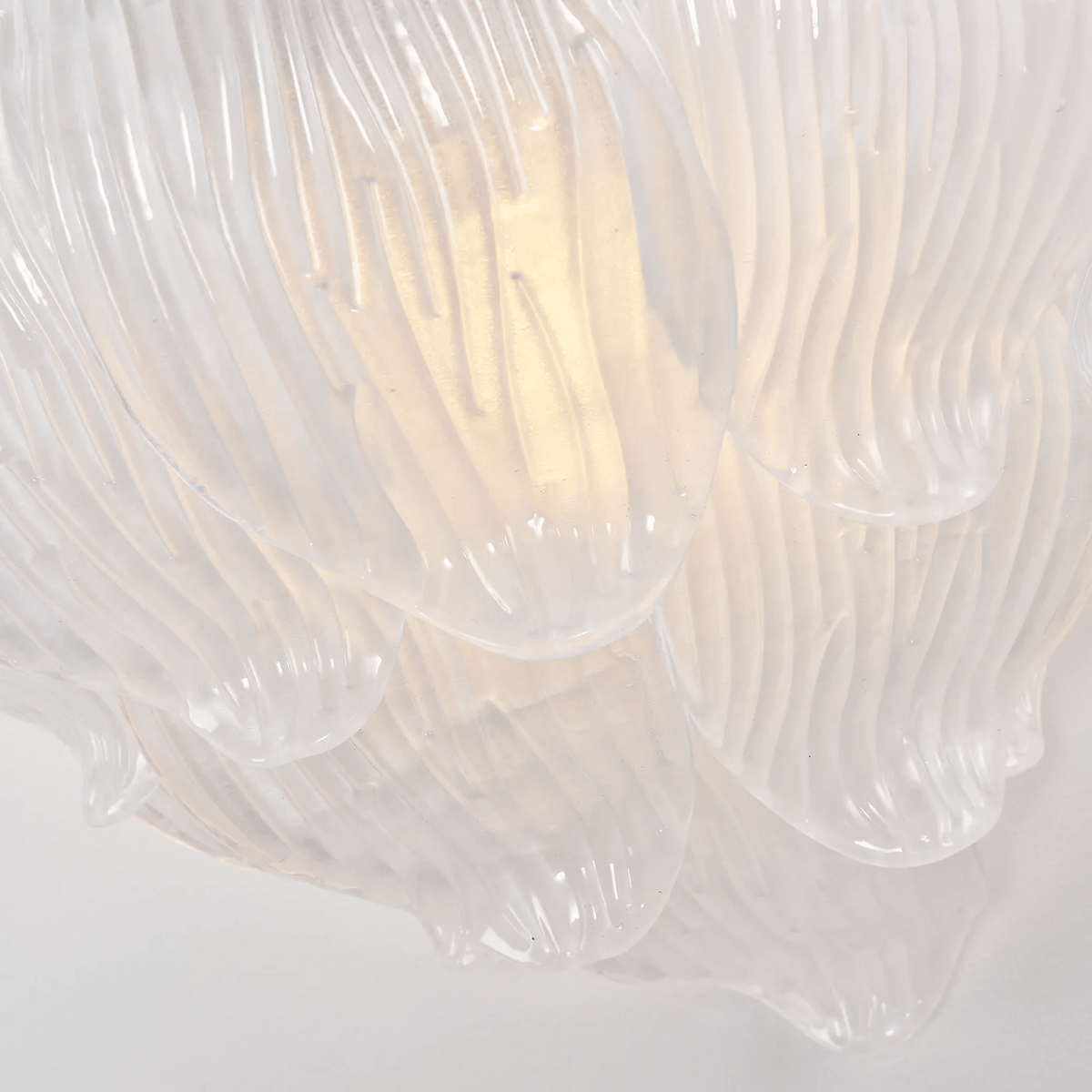 Lioriniella Wandleuchte aus Murano-Glas in Petal-Form mit matten kaskadierenden Blättern